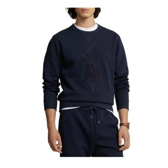Polo Ralph Lauren Other - Polo Ralph Lauren Mens Small Big Pony Double-knit Sweatshirt In Aviator Navy NWT